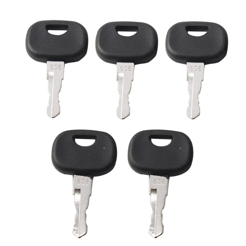 5 x Ignition Starter Keys for Liebherr & John Deere Heavy Equipment