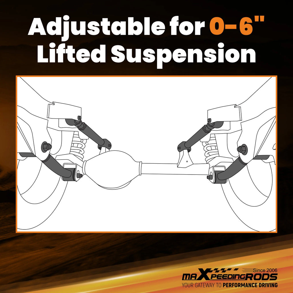 Adjustable Rear Upper Control Arm Lift Kit for Jeep Wrangler JK (2007–2018)