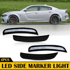 Front LED Marker Side Lights for Dodge Charger (2015–2022) - Smoked
