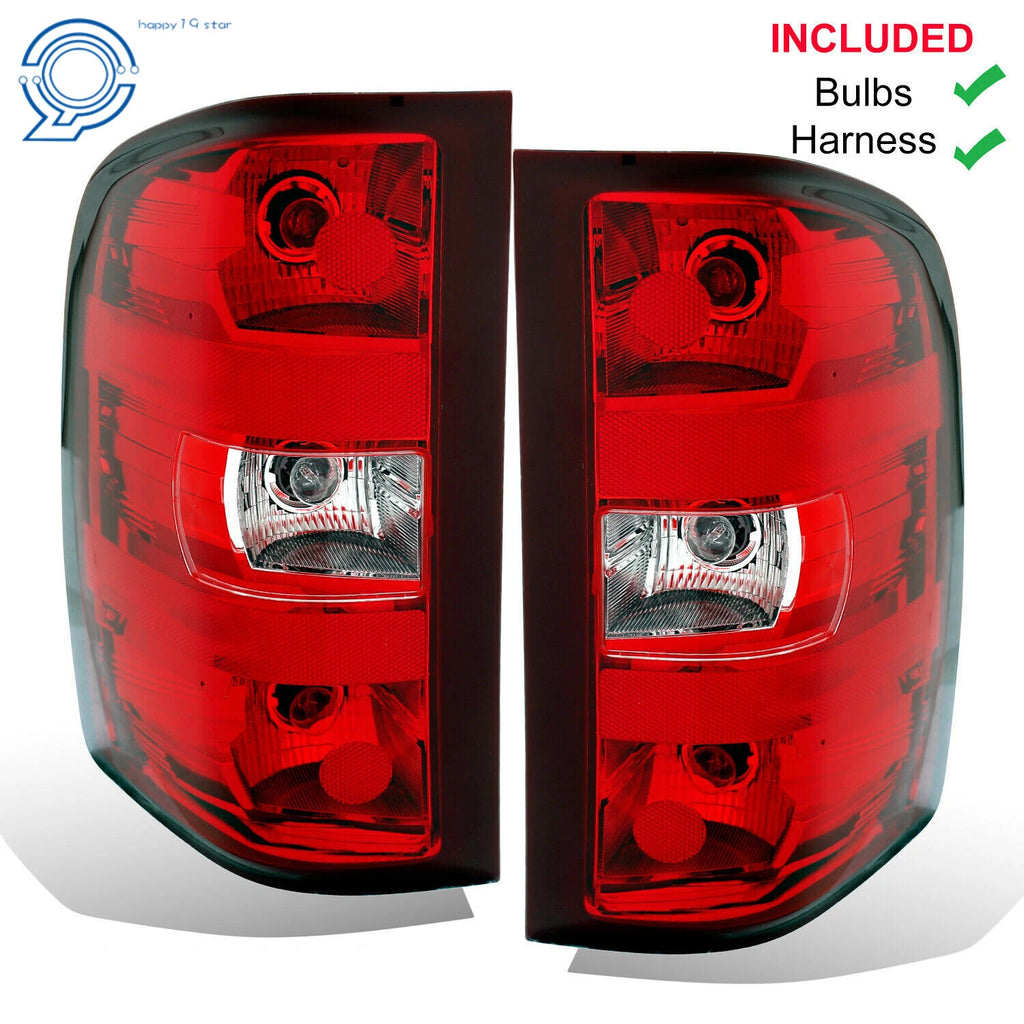 Pair Tail Lights for Chevy Silverado 1500 2500 HD (2007–2013)