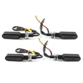 4X LED Mini Turn Signal Amber Light for Cafe Racer Bobber (Fitment Specific)