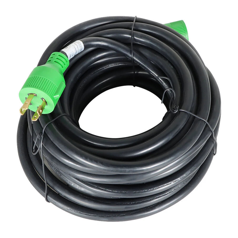 30 Amp Generator Extension Cord 50 Ft 4 Prong NEMA 14-30
