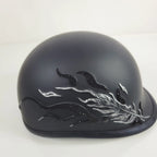 Half Helmet for Motorcycle (DOT Approved) with Swarovski Crystal Low Profile