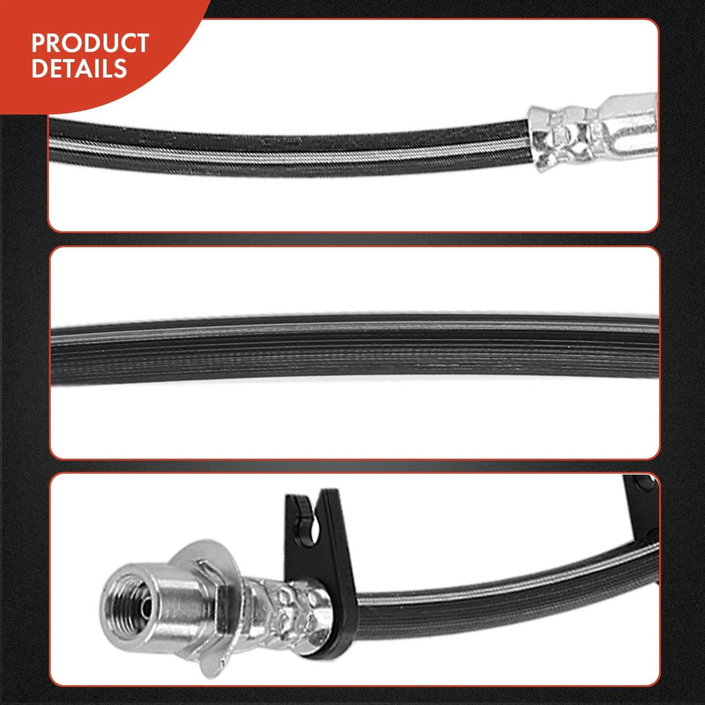 2X Rear Brake Hydraulic Hose for Chevy C6500 Kodiak (2003–2009)