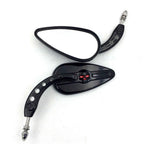Black Skull Side Mirrors for Harley Classic Deluxe Breakout Night Road (2014–2023)