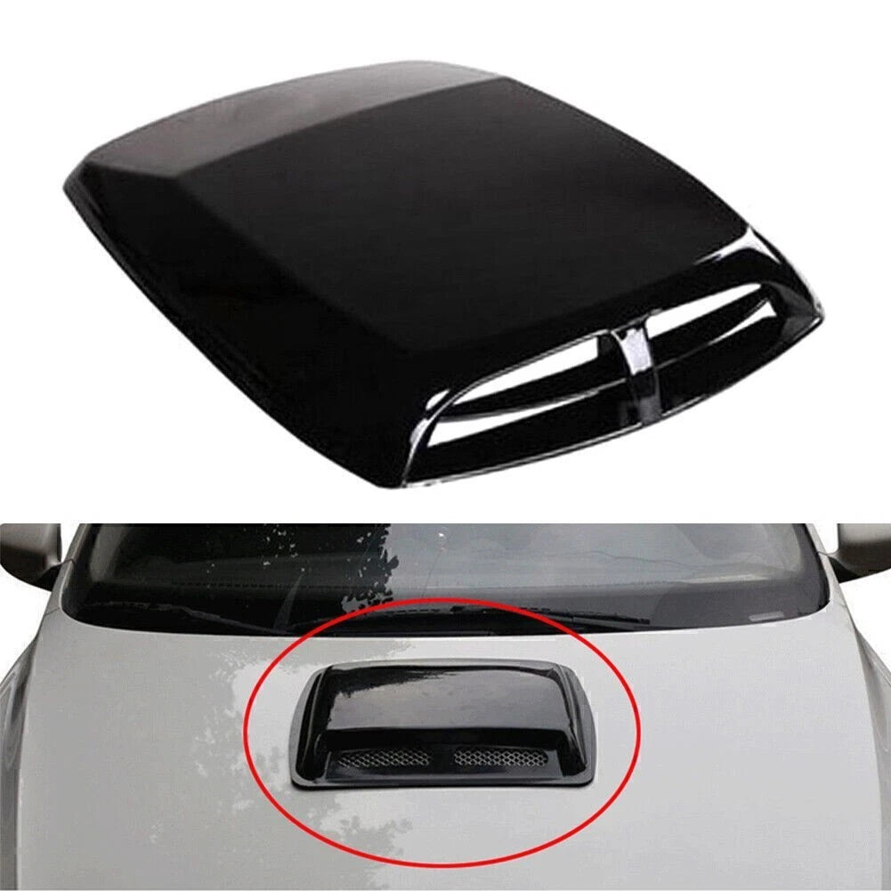 Air Flow Intake Hood Scoop Vent for Universal Black (Fits Most Models)
