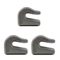3 Weld On Grab Chain Hooks 5/16" G70 for Bucket Trailer Rigging (0900103)