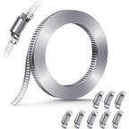 Hose Clamp Kit for Universal Applications (2 Meters, Metal Straps, Reusable)