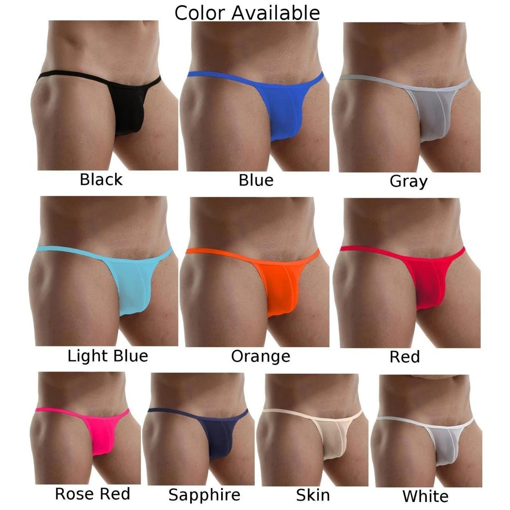 Set of 4 Ice Silk Nylon Underwear for Men - Sexy Comfort Panties