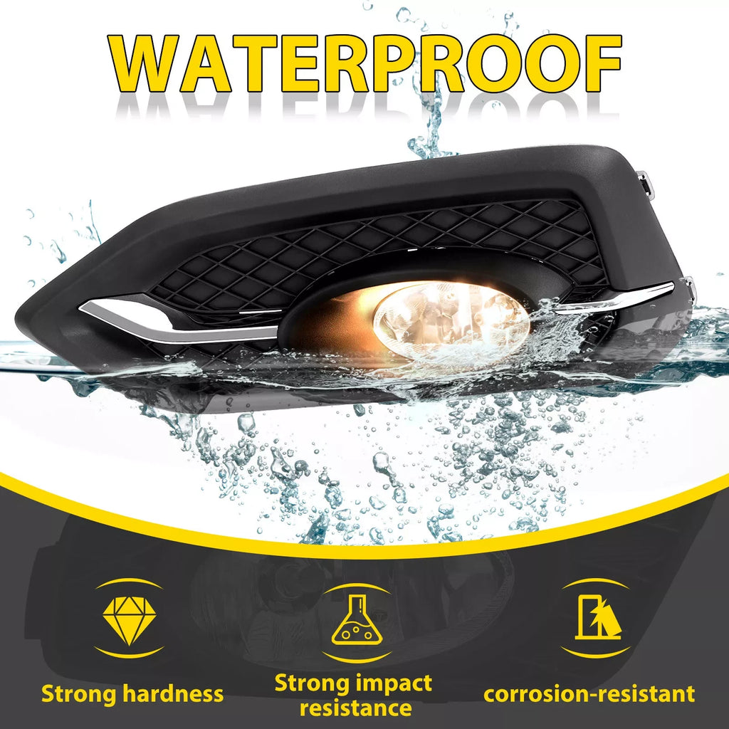 Fog Lights for Honda Civic 2-Door Coupe (2014–2015) LH & RH with Switch + Bulbs