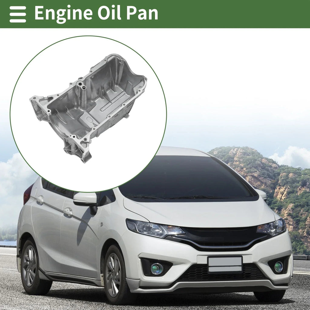 Engine Oil Pan for Honda Fit L4 1.5L Hatchback (2007-2008) - 1 x Aluminum