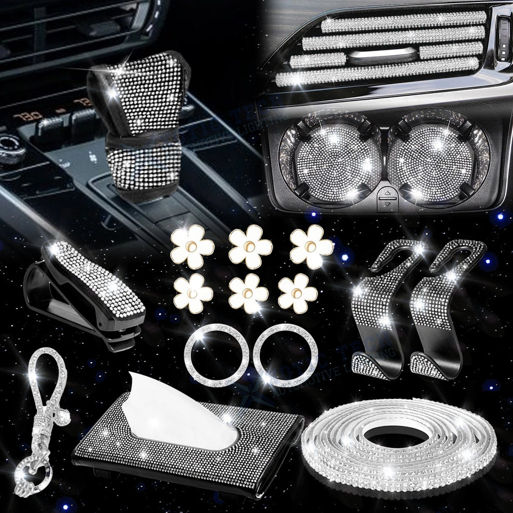 Rhinestone Gear Shift Cover for Universal Fit (–)