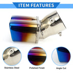 Dual Exhaust Tip for Toyota Land Cruiser Prado (Burnt Blue)