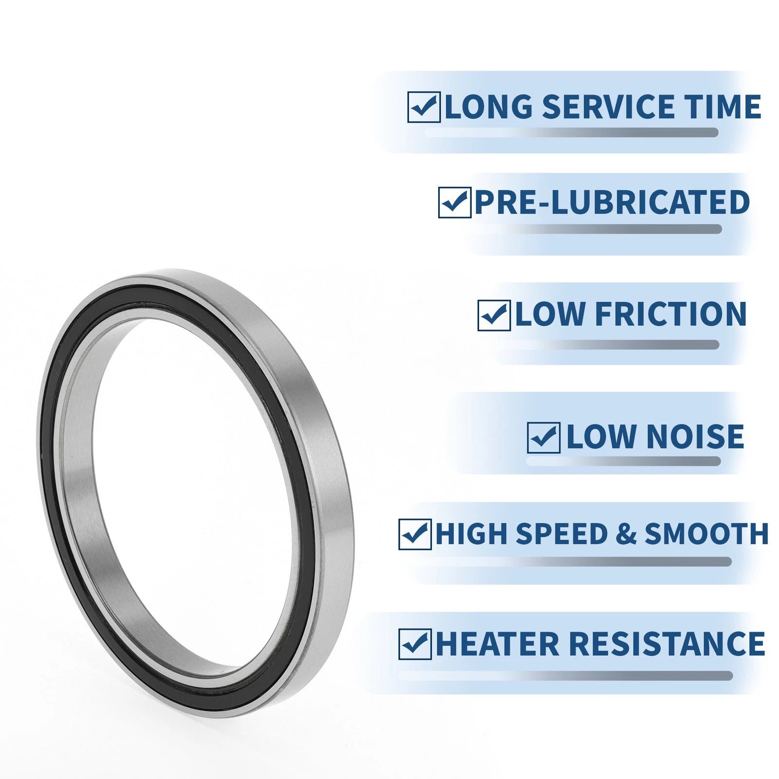 Deep Groove Ball Bearing 6816DDU for Scooter Skateboard (80x100x10mm)