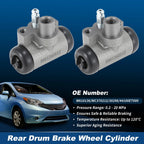 2X Rear Drum Brake Wheel Cylinder Set 44100ET000 for Nissan Sentra (2007–2012)