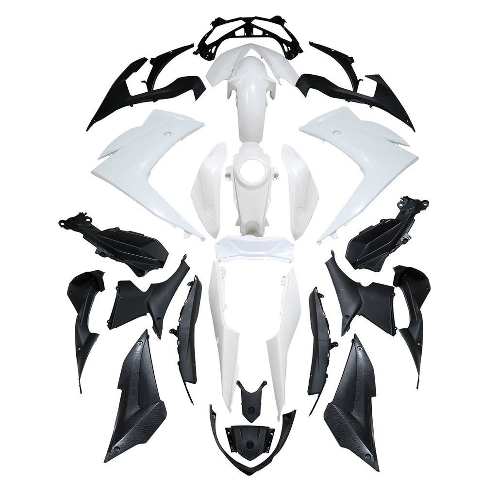 Unpainted White Injection Fairing Bodywork for Yamaha YZF-R3 (2015–2018) YZF-R25 (2015–2017)