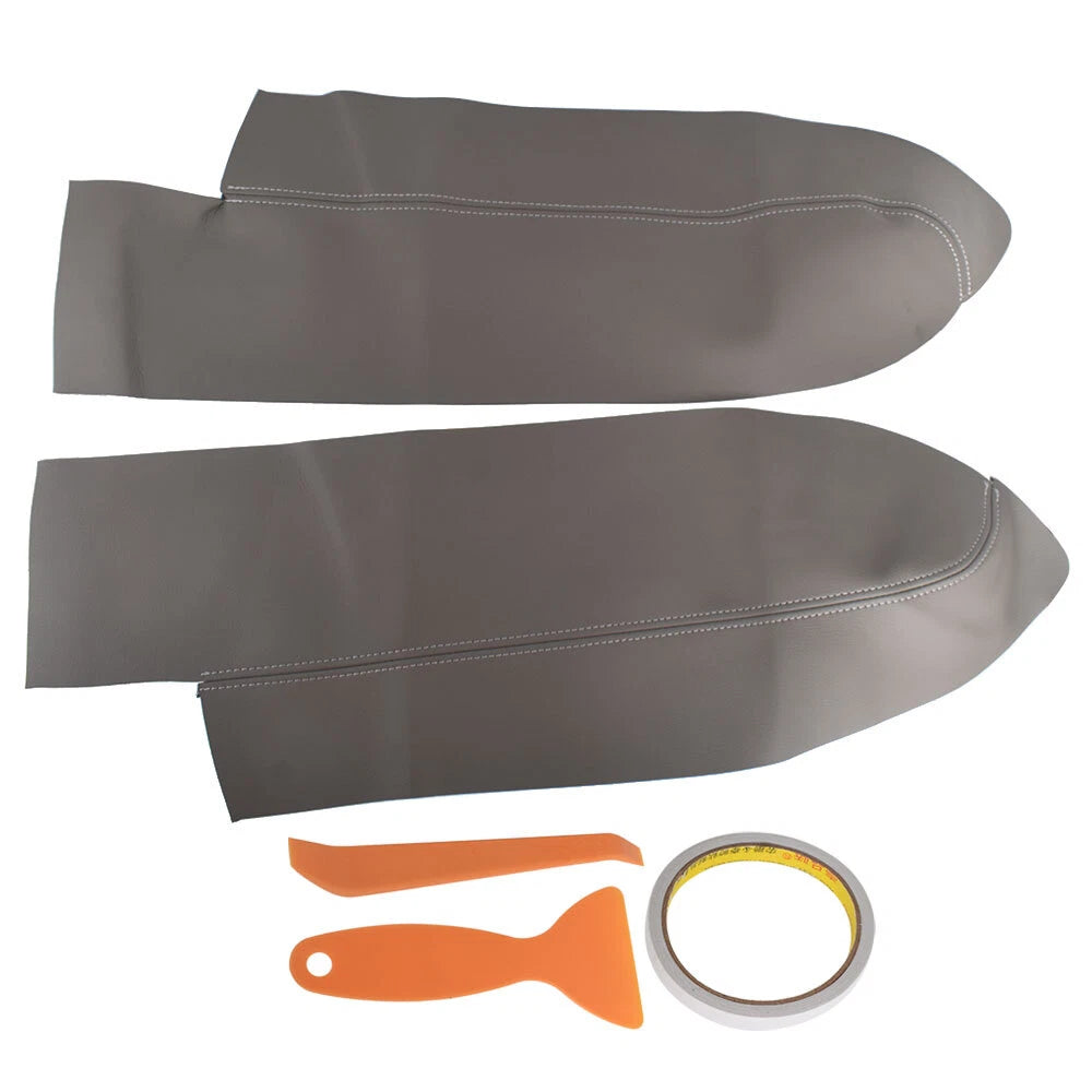 Set of 2 Front Armrest Door Panels Cover Gray for Honda CR-V (2007–2012)