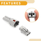 2 Pin Auto Wiring Harness Connector Plug for Honda (1 Set)