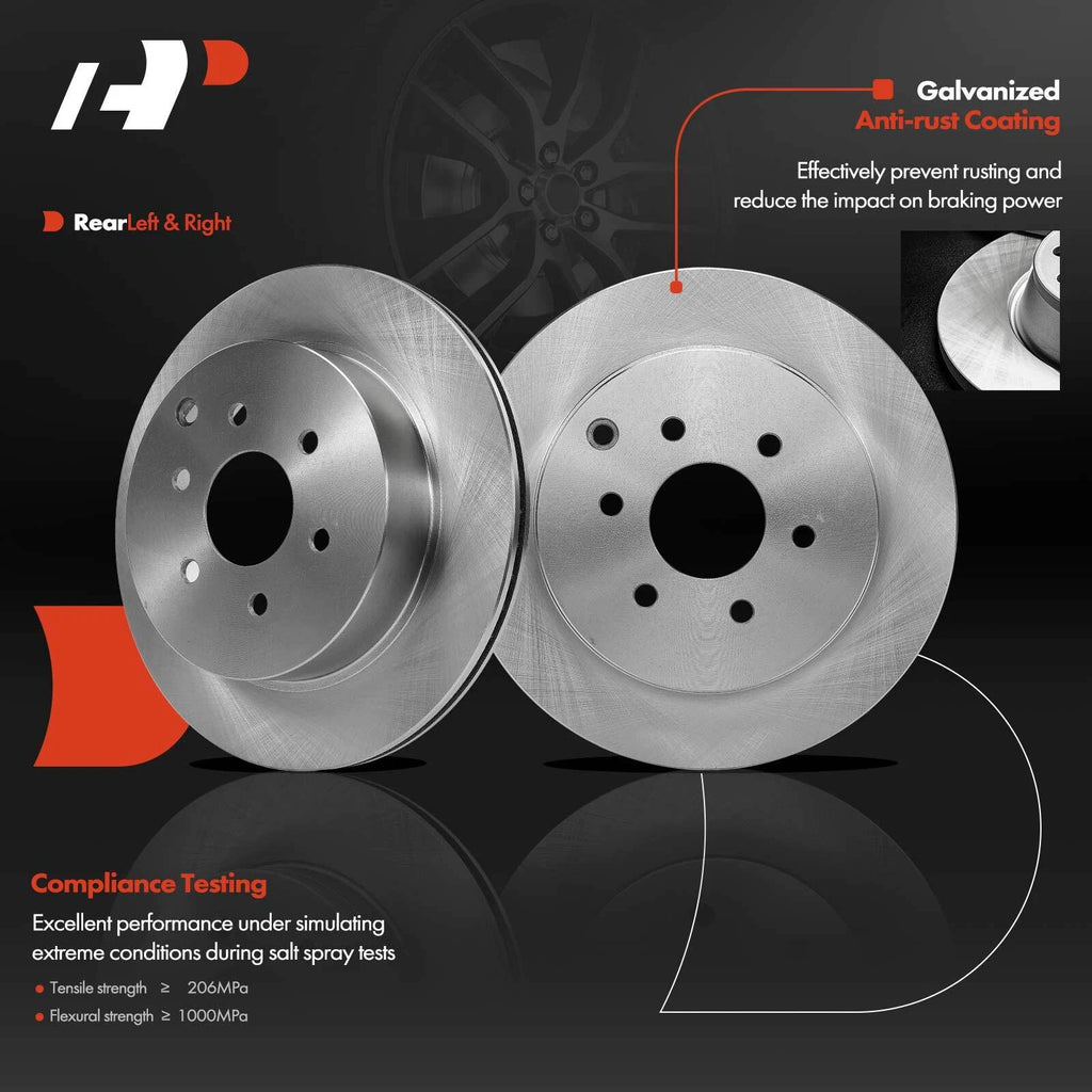 Rear Disc Brake Rotor & Ceramic Pads for Nissan Pathfinder (2005-2012)