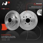 Rear Disc Brake Rotor & Ceramic Pads for Nissan Pathfinder (2005-2012)