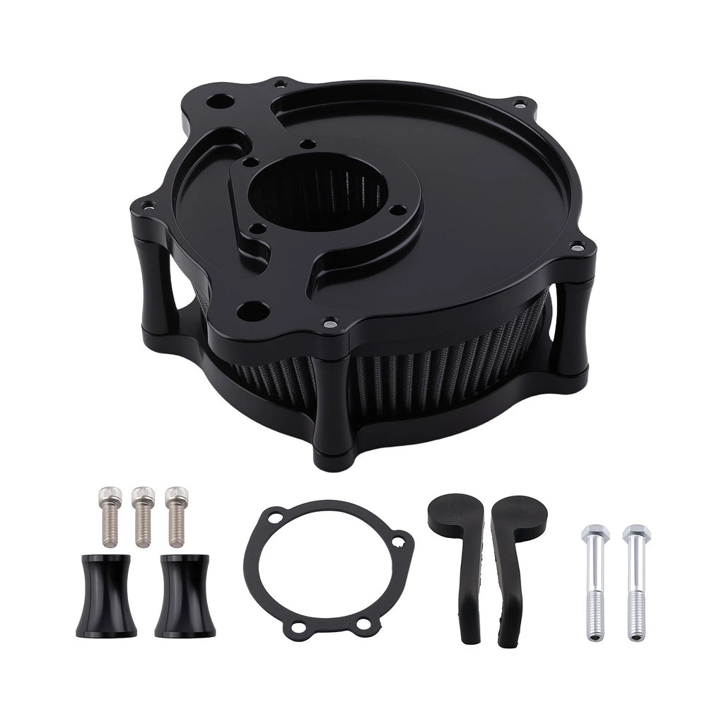 Black Air Cleaner Kit for Harley Touring & Dyna & Softail (2000–2007)