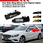 Dynamic LED Side Wing Mirror Turn Signal Lights for Mercedes Benz W204 W212 (2007–2016)