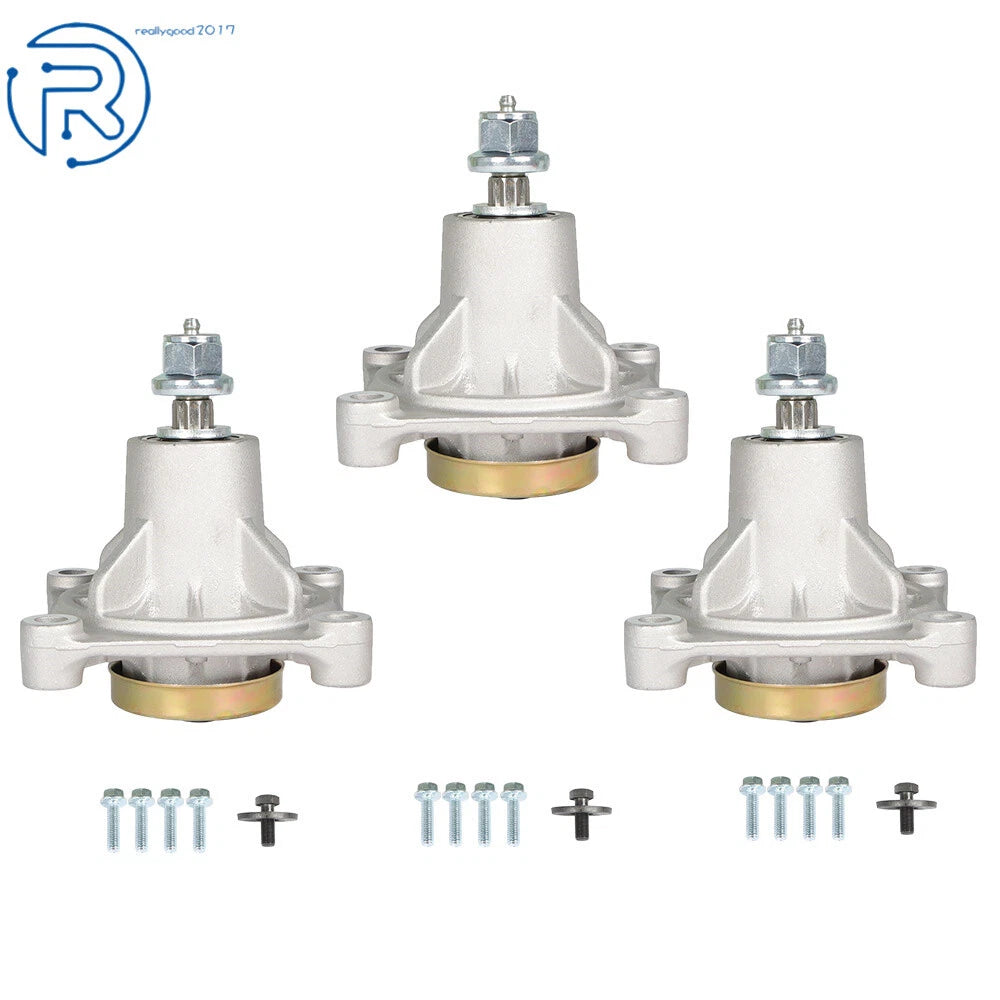 Set of 3 Spindle Assembly for Husqvarna YTH1848XP YTH2148XP (48")