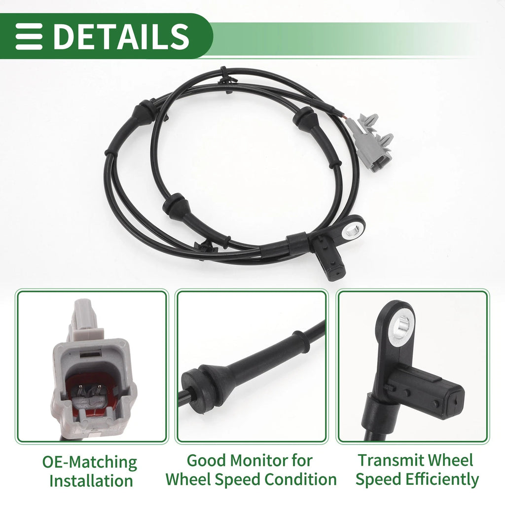 ABS Wheel Speed Sensor No. 479009Y00A for Nissan Teana I (2003–2008) Rear Right