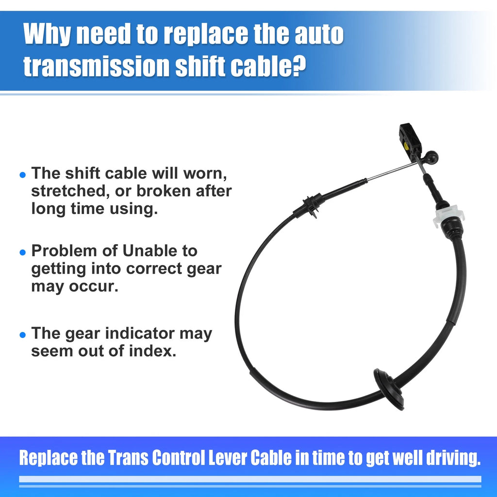 Transmission Gear Shift Cable for Ford F-150, Lincoln Mark LT (2005–2008)