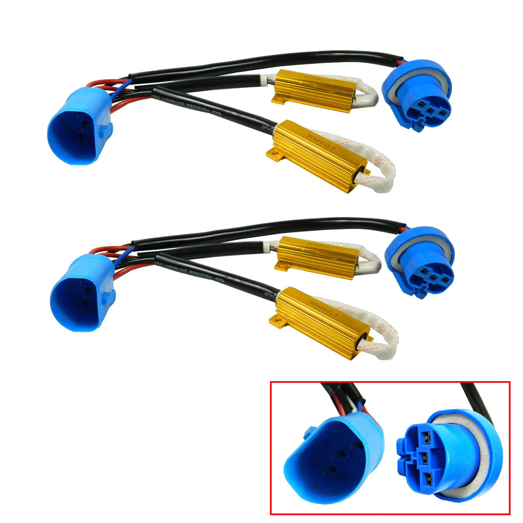 2PCS LED Headlight Load Resistor Decoder for 9004 9007 Canbus (2001–2020)