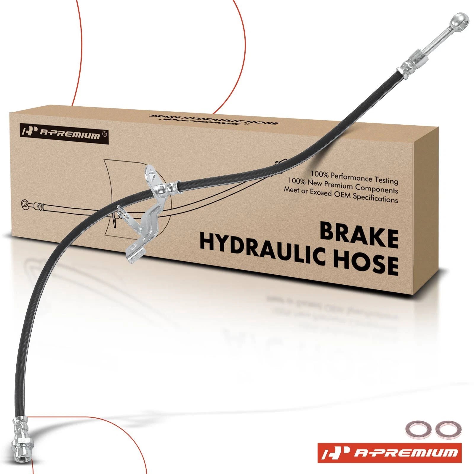 Front Driver Brake Hydraulic Hose for Kia Sedona (2015–2018)