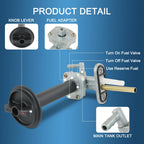 Fuel Valve Petcock & Lever Screw for Kawasaki Prairie 400 (1999–2002)