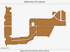 EVA Pad Faux Foam Flooring Mat for Sea Ray Sundancer 270 (2009)