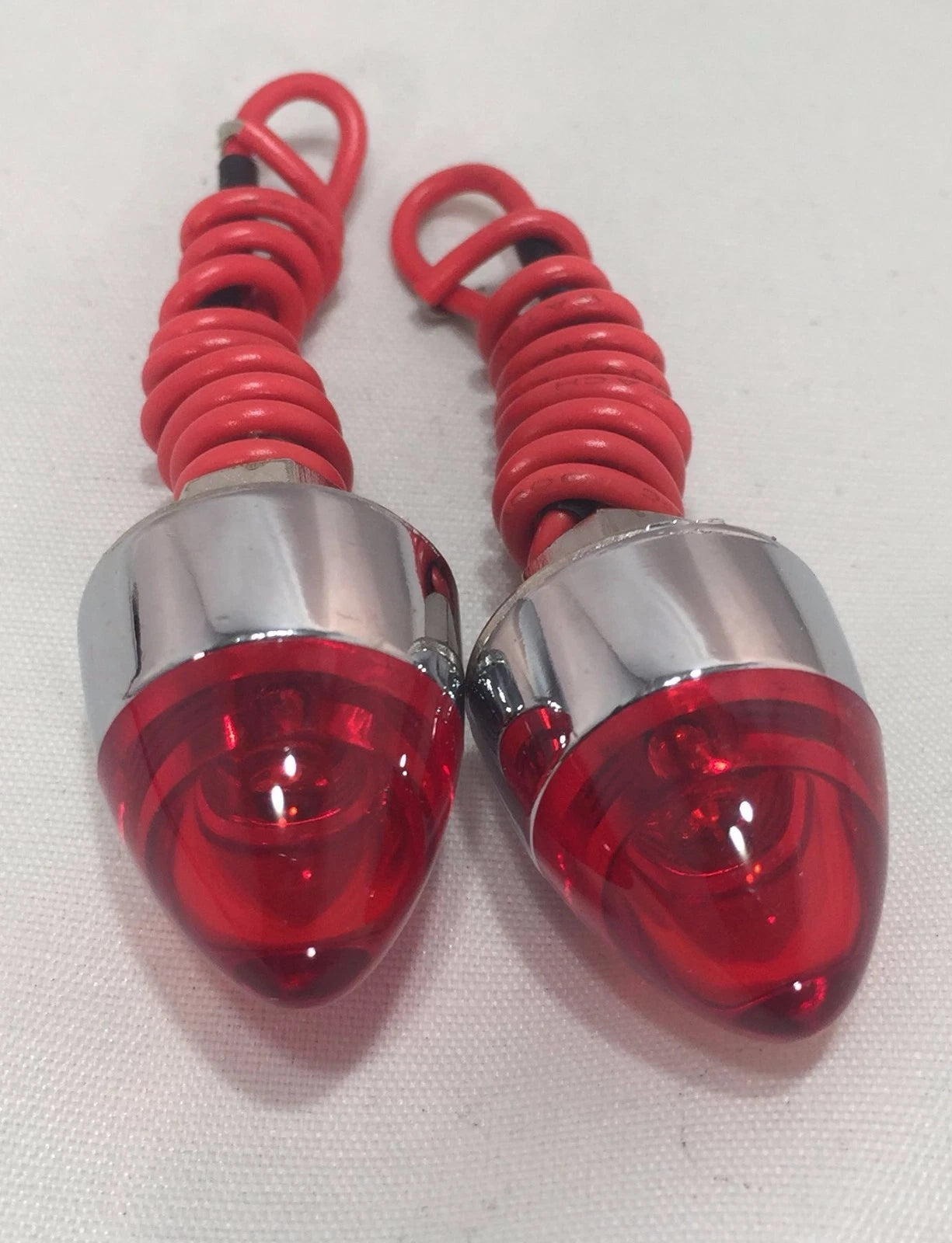 Red LED Bullet License Plate Bolts Fasteners for Cars and Trucks (Universal)