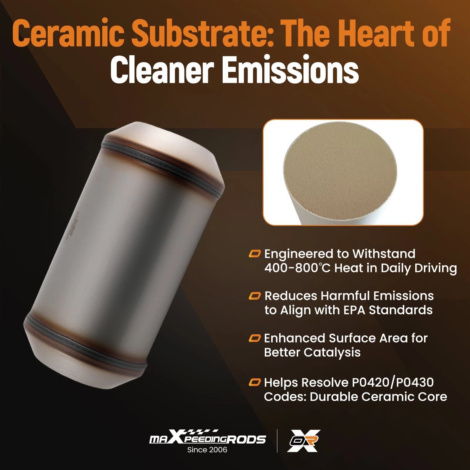2X 4" Inlet/Outlet Universal Catalytic Converter for