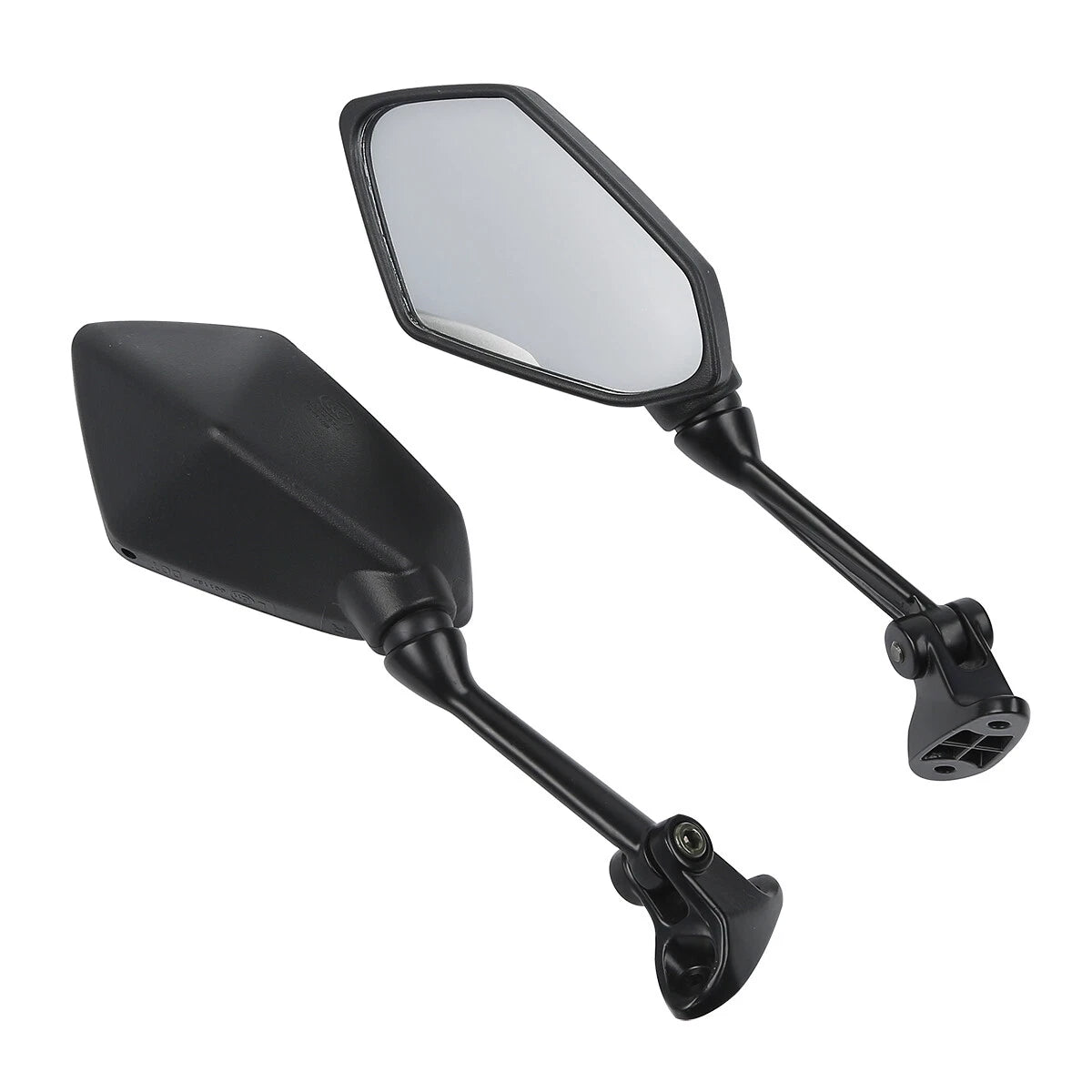 Set of 2 Black Rear View Mirrors for Kawasaki Ninja ZX6R (2009–2012)