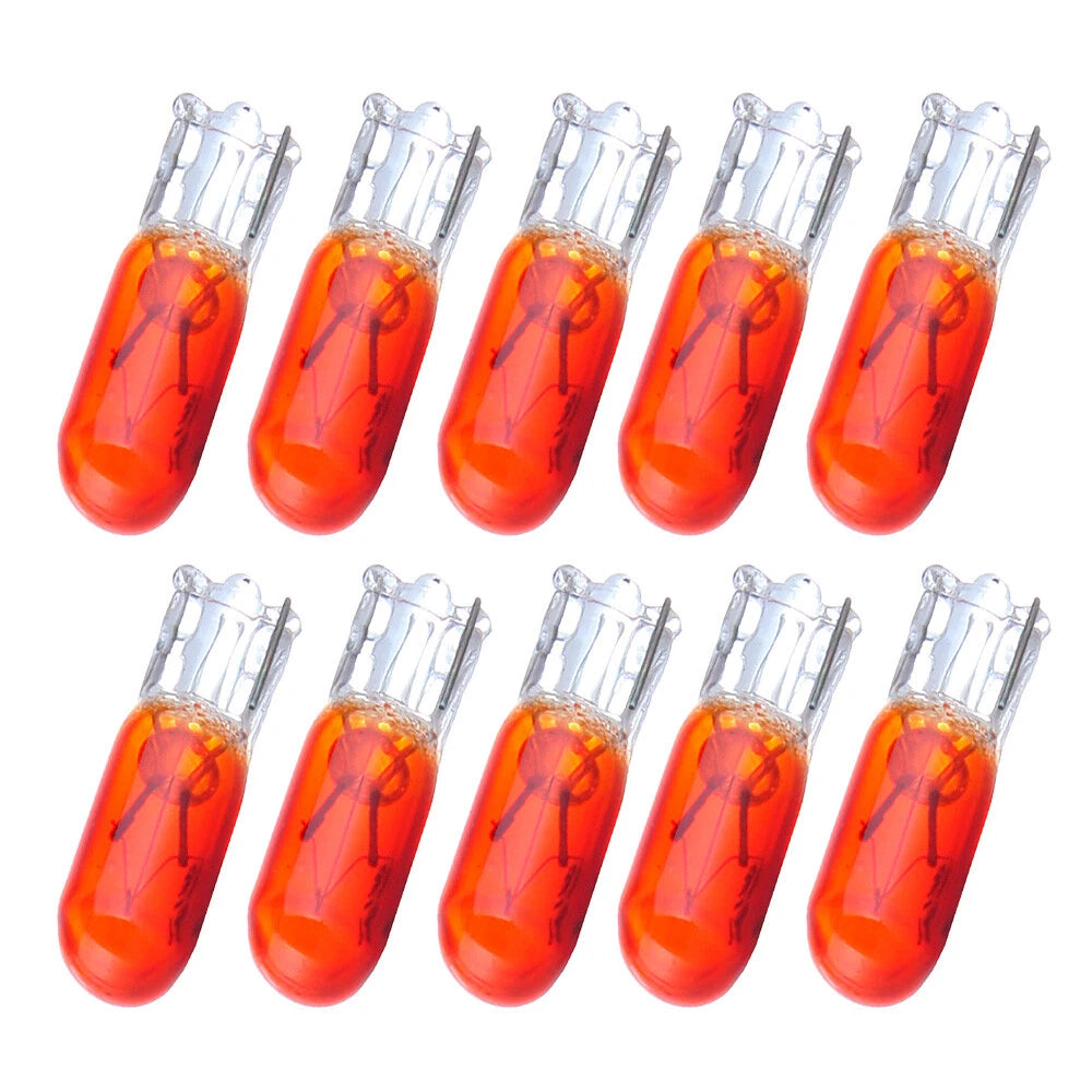 10PCS T5 Wedge Dashboard Bulb Light for (37, 70, 73, 74)
