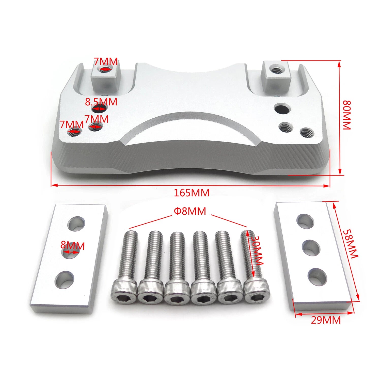 Aluminum Handlebar Risers for BMW K1200GT (2005–2008) K1300GT (2009–2012)