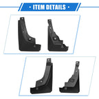 Mud Flaps Kit for Toyota RAV4 (2019–2023) Black Splash Guards 703820107026