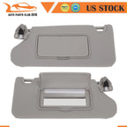 Set of 2 Lighted Sun Visors for Nissan Altima (2013–2018) Gray RH & LH