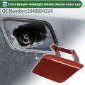 Front Left Headlight Washer Nozzle Cover Cap for Mercedes-Benz (Red)