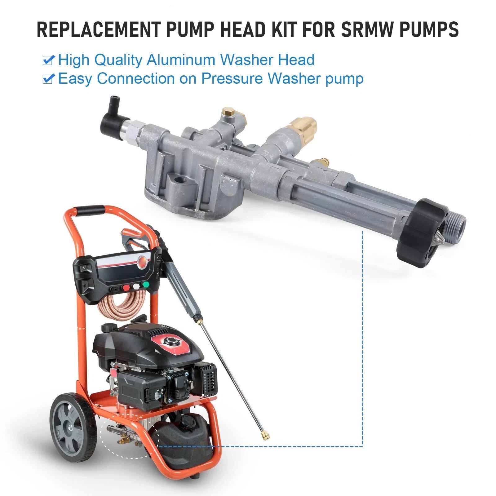 Pressure Washer Pump Head Assembly for AR42518 AR43061 (2018–2023)