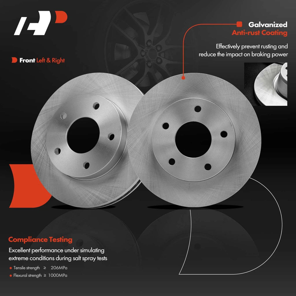 Front Disc Brake Rotors & Ceramic Pads for Chevy Blazer S10 (1995-2005)
