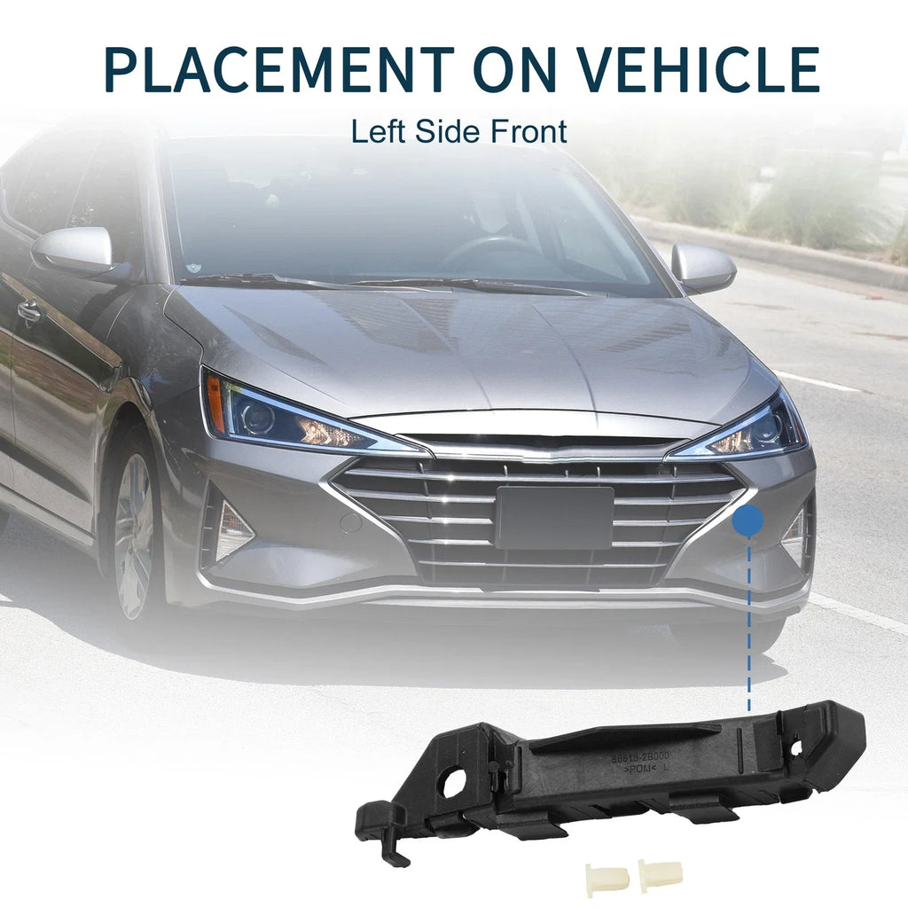 Left Front Bumper Retainer Bracket for Hyundai Santa Fe (2007-2009)
