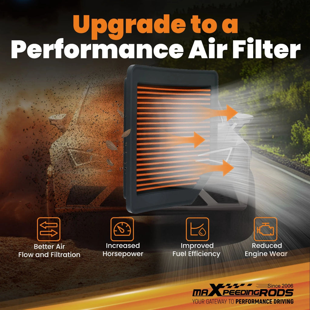 High Airflow Panel Filter for Honda Civic (2006–2011) Orange
