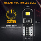 T10 LED License Plate Light Bulbs 6000K for (168 2825 194)