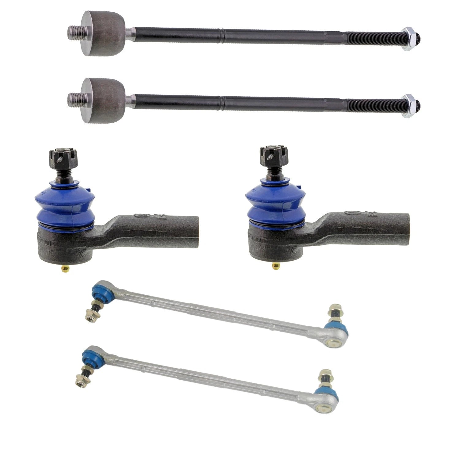 Set of 4 Mevotech Supreme Tie Rod Ends & Sway Bar Links for Mariner