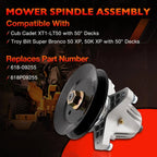 Mower Deck Spindle for Cub Cadet XT1-LT50, Troy-Bilt Super Bronco 50" (618P09255)