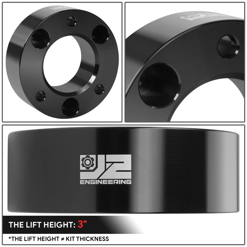 3" Billet Aluminum Front Strut Top Mount Lift Kit Spacer for Ford F-150 (2004–2024)