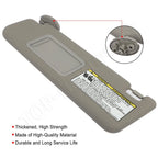 Left Driver Sun Visor for Toyota 4Runner (2004–2008) Gray